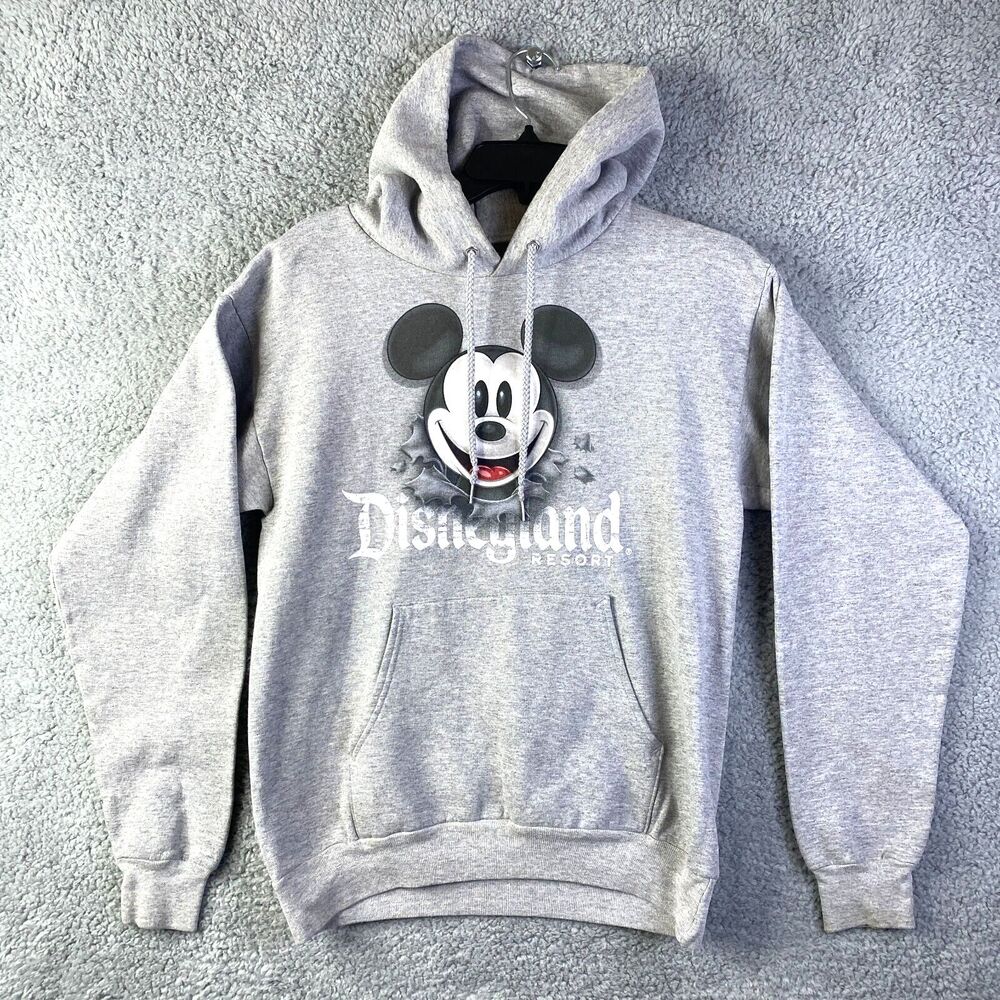 Disneyland Resort Hoodie Small Mickey Mouse Pullover Sweatshirt Two Side Disney